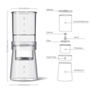 glass ice coffee dripper capacity 400ml, size 24x10cm - 400 ml